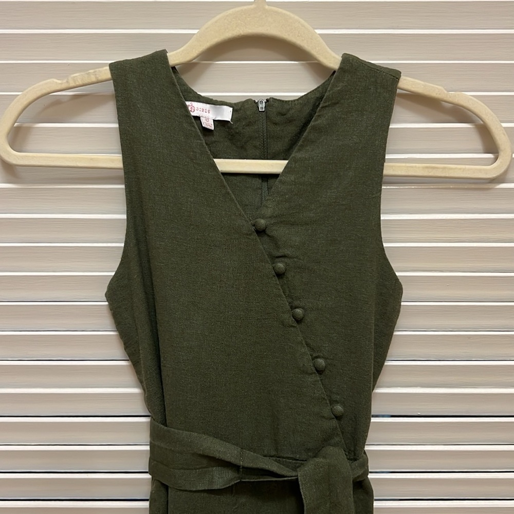 GB girls Olive Green Sleeveless Top